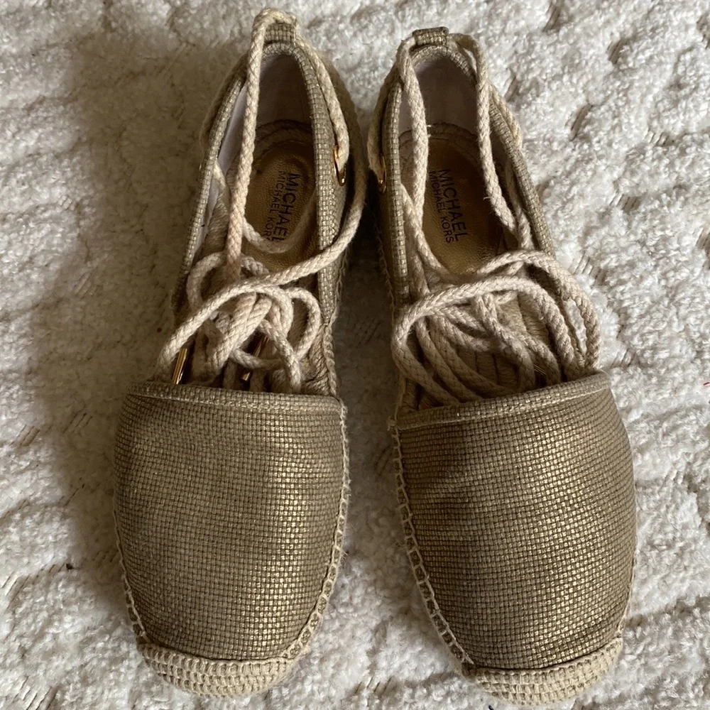 Michael Kors Margie Metallic Espadrilles